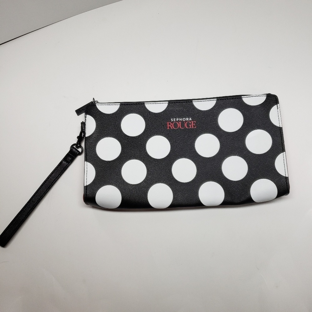 Sephora Rogue Womens Polka Dot Wristlet
